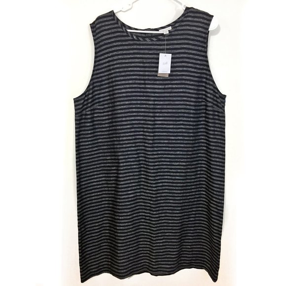J. Jill Dresses & Skirts - NWT J Jill Love Linen Navy Striped Shift Dress XL